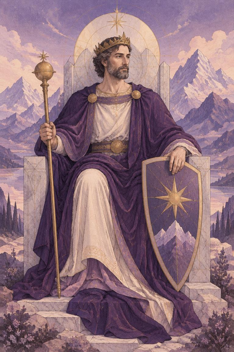 Illustration de l’arcane L’Empereur