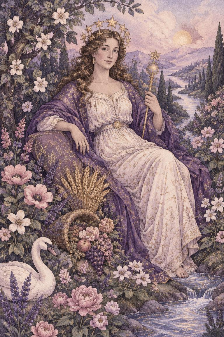 Illustration de l’arcane L’Impératrice