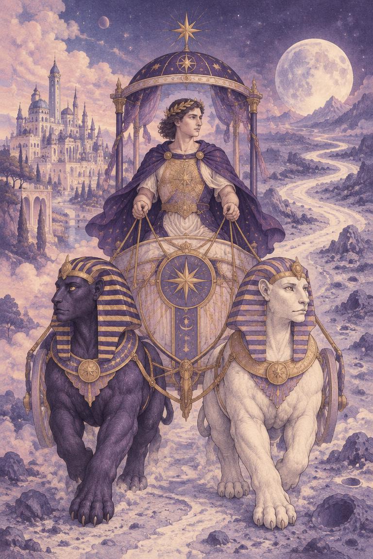 Illustration de l’arcane Le Chariot