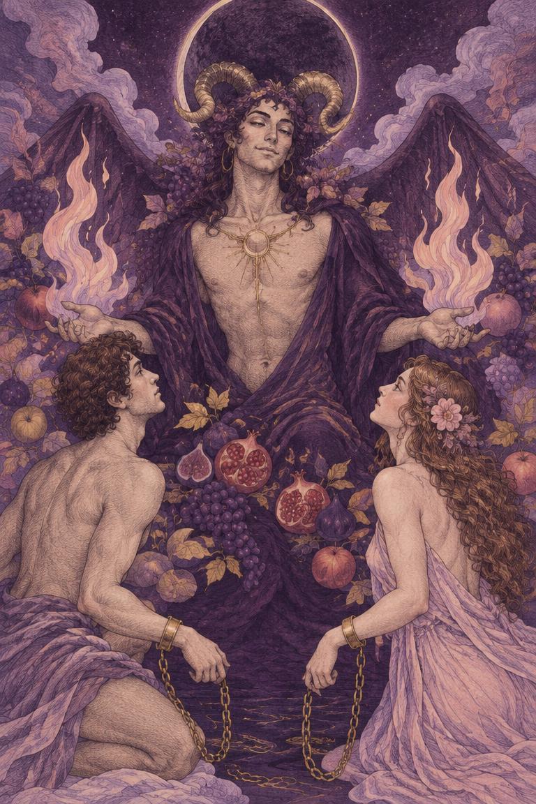Illustration de l’arcane Le Diable