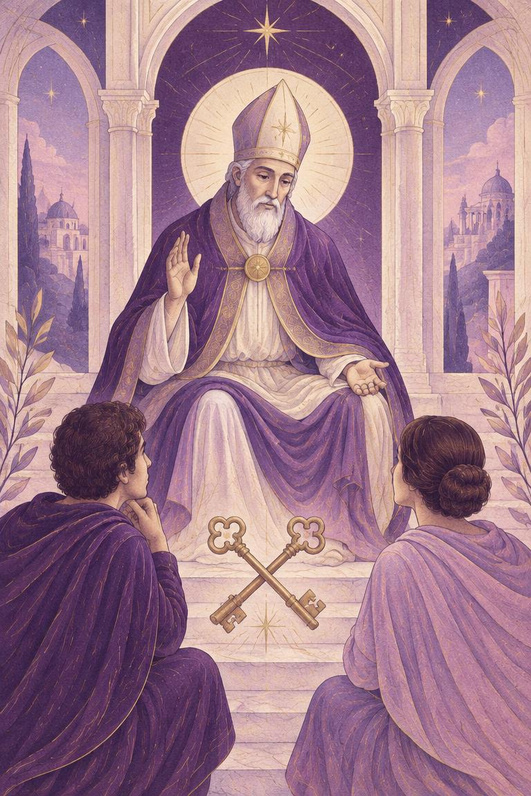 Illustration de l’arcane Le Pape