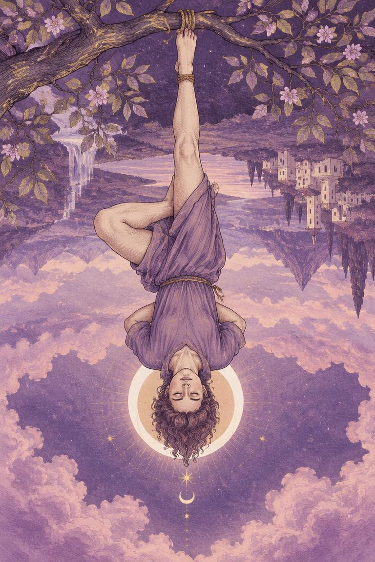 Illustration de l’arcane Le Pendu
