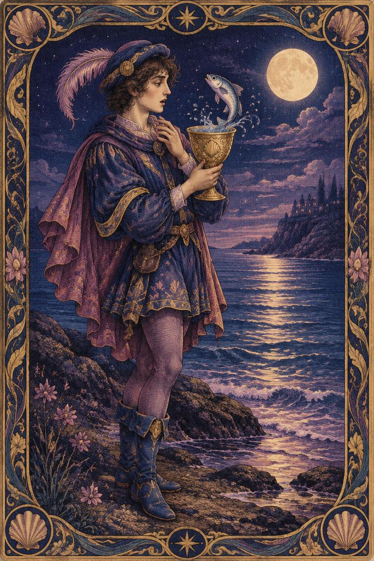 Illustration de l’arcane Valet de Coupes
